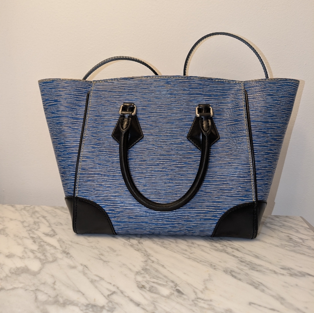 Louis Vuitton Denim Epi Leather Phenix PM Shoulder Bag